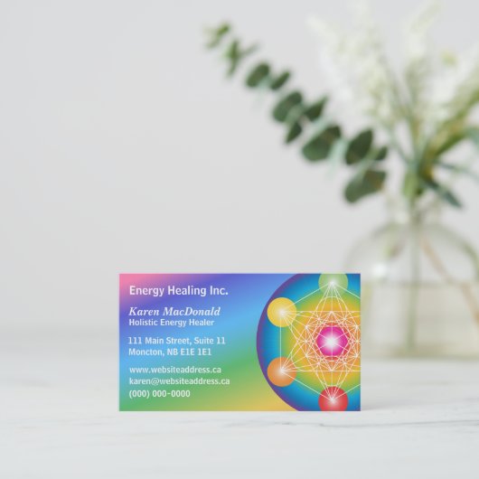 メタトロンの立方体スペクトル 名刺 (スタンド正面)