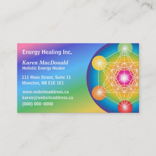 メタトロンの立方体スペクトル 名刺 (正面)