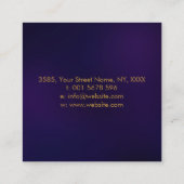 メタトロンの立方体チャクラ聖幾何学 スクエア名刺 (裏面)