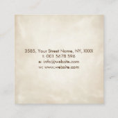 メタトロンの立方体チャクラ聖幾何学 スクエア名刺 (裏面)