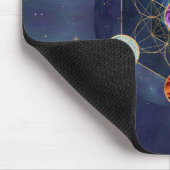 メタトロンの立方体チャクラ聖幾何学 マウスパッド (コーナー)