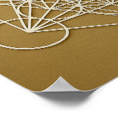 メタトロンの立方体ブロンズの白いポスター ポスター (角)