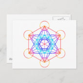 メタトロンの立方体(カラー2) ポストカード (正面/裏面)