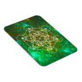 メタトロンの立方体、神聖なジオメトリ、スピリチュアル記号 マグネット (右側)