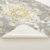 メタトロンの立方体（蓮の神聖な幾何学） シェルパブランケット (3/4)