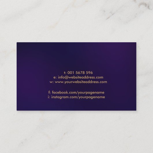 メタトロンの蓮の花のキューブ 名刺 (裏面)