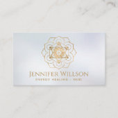 メタトロンの蓮の花のキューブ 名刺 (正面)