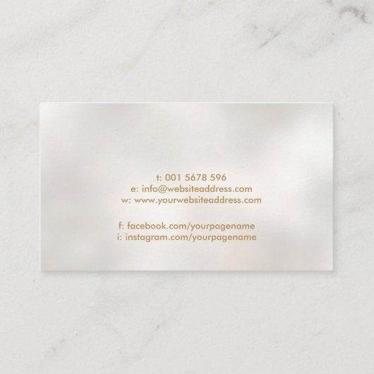 メタトロンの蓮の花のキューブ 名刺 (裏面)