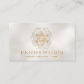 メタトロンの蓮の花のキューブ 名刺 (正面)