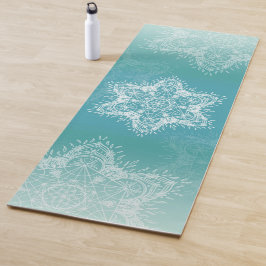 メタトロン立方体マンダラターコイズ ヨガマット