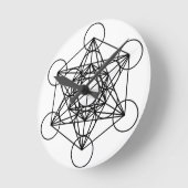 メタトロン立方体 ラウンド壁時計 (傾斜)