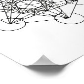 メタトロン聖幾何学ウォールアートポスター ポスター (角)