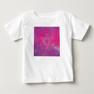 メタトロン、チャクラ、禅、神聖な幾何学的、天使 ベビーTシャツ