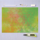 メタトロン、チャクラ、禅、神聖な幾何学的、天使 薄葉紙 (クラフト)