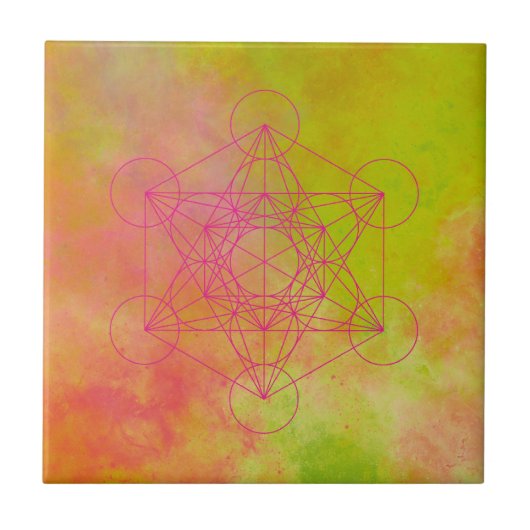 メタトロン,チャクラ,禅,神聖幾何学,天使 タイル (正面)