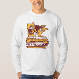 メタドーム・レトロ・ゴーファー・フットボールTシャツ Tシャツ