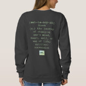 メタノアイアウォメンズクルーネックスウェットシャツ スウェットシャツ (裏面)