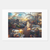 メタバース市場v3 by Billy A Lien ラッピングペーパーシート (正面2)