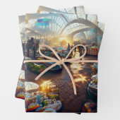 メタバース市場v3 by Billy A Lien ラッピングペーパーシート (インサイチュ)