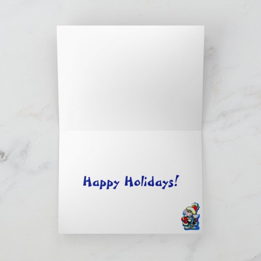 メタファントウィンターシーンホリデーカード カード (内部)