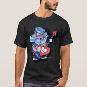 メタファントハートギターアダルト(暗い色) Tシャツ