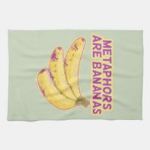 メタファーおもしろいタイポグラフィ キッチンタオル (横)