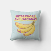 メタファーおもしろいタイポグラフィ クッション (正面)