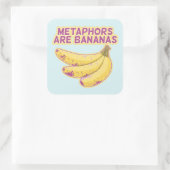 メタファーおもしろいタイポグラフィ スクエアシール (バッグ)