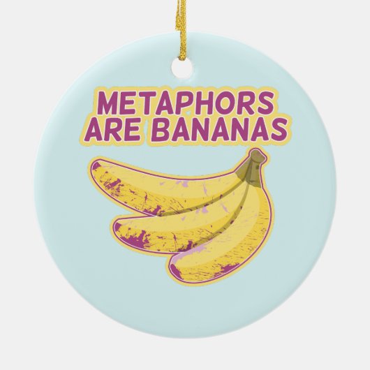 メタファーおもしろいタイポグラフィ セラミックオーナメント (裏面)