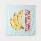 メタファーおもしろいタイポグラフィ タペストリー (正面(横))