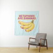 メタファーおもしろいタイポグラフィ タペストリー (インサイチュ)