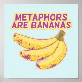 メタファーおもしろいタイポグラフィ ポスター (正面)