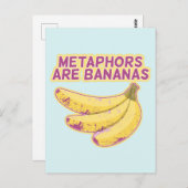 メタファーおもしろいタイポグラフィ ポストカード (正面/裏面)