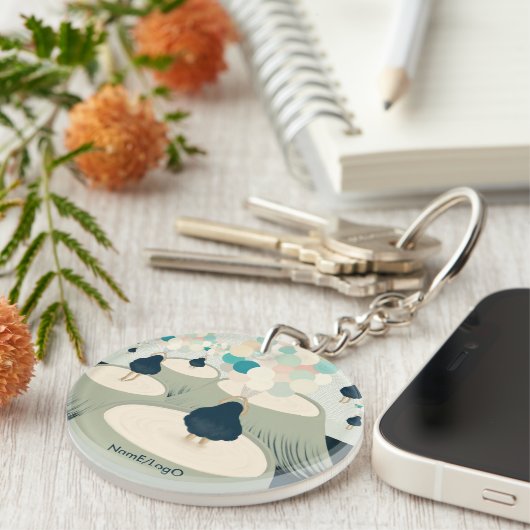 メタファー_22_夢のアクリルの少女 キーホルダー (正面右)