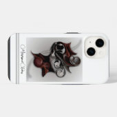 "メタフィシッ感じクの", Apple iPhone 14ケース iPhoneケース (裏面横)