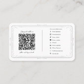 メタフィジカルクリスタル ローズクォーツ ソーシャルメディアQR 名刺 (裏面)