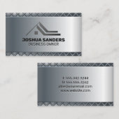 メタリお洒落ッ実在ク・エテート・ロゴ | メタリック 名刺 (正面/裏面)