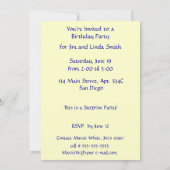 メタリカ サークル＆トレッド バースデーパーティー 招待状 (裏面)