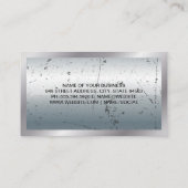 メタリグランジック背景と縁ど 名刺 (裏面)