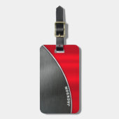 メタリグランジック背景 ラゲッジタグ (正面縦)