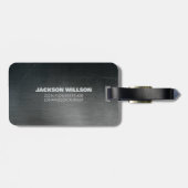 メタリグランジック背景 ラゲッジタグ (裏面横)