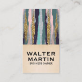 メタリックおよびパタ芸術的ーン 名刺 (正面)