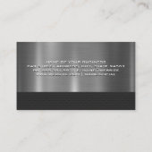 メタリックお洒落オートロゴ | 車修理アイコン 名刺 (裏面)