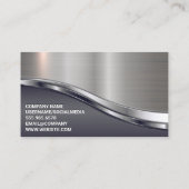 メタリックお洒落シャイン |メンズフェイシャルヘア 名刺 (裏面)