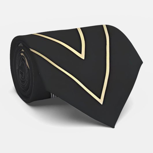 メタリックお洒落ブラックネックタイ ネクタイ (ロール)