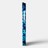 メタリックで曲がった錯覚、青から緑のイメージ Case-Mate iPhoneケース (裏面 / 左)