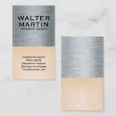 メタリックとテクスチャの背景 名刺 (正面/裏面)