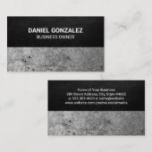 メタリックとレザー 名刺 (正面/裏面)