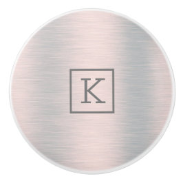 メタリックなシルバーグレーのブラシ仕上げアルミニウムの外観 セラミックノブ