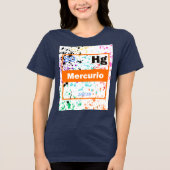 メタリックな液滴 トライブレンドTシャツ (正面)